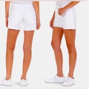Fidelity Denim Malibu Girlfriend Shorts Size 30 Memphis White Beach Summer NWT